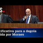 Moraes explica gesto de degola em sessão o TSE: Brincadeira
