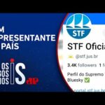 STF cria perfil no Bluesky, rede social ‘ilegal’ no Brasil