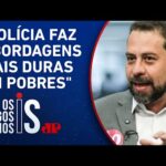 Boulos critica Guilherme Derrite e Tarcísio por modelo de segurança em SP